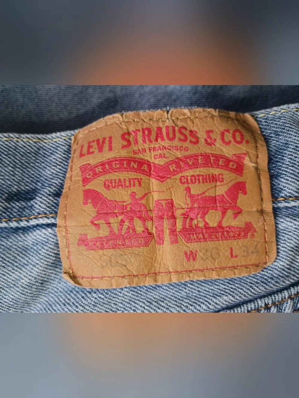 Levi's Men's Light Blue Relaxed Fit Denim Jeans